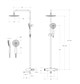 CEZARES Stylus Душевая стойка со смесителем и изливом, сатин STYLUS-CVD-IN - фото 249937