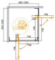 CEZARES Slider Душевой уголок квадратный размер 90x90 см, профиль - оружейная сталь / стекло - прозрачный, двери распашные - фото 252538