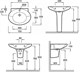 JACOB DELAFON  Presqu'ile Полупьедестал для раковин Е1220, Е1231, 5,5кг, цвет белый (распродажа) - фото 253329