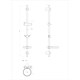 LEMARK Стойка для душа с мыльницей, цвет хром LM8105C - фото 253476