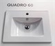 SANITA LUXE Раковина мебельная Quadro 60, белая (QDR60SLWB01) - фото 254243