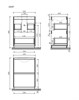 SANCOS Libra Floor Тумба под раковину  напольная,590х450х840, c двумя ящиками оснащенными доводчиками, дуб галифакс натуральный, арт. LB60FEG LB60FEG - фото 254519