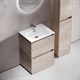 SANCOS Libra Floor Тумба под раковину  напольная,590х450х840, c двумя ящиками оснащенными доводчиками, дуб галифакс натуральный, арт. LB60FEG LB60FEG - фото 254521