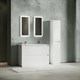 SANCOS Libra Floor Тумба под раковину  напольная, 1190х450х840, c двумя ящиками оснащенными доводчиками, белый глянец , арт. LB120F-1W LB120F-2W - фото 254711