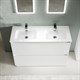 SANCOS Libra Floor Тумба под раковину  напольная, 1190х450х840, c двумя ящиками оснащенными доводчиками, белый глянец , арт. LB120F-1W LB120F-2W - фото 254712