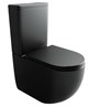 CERAMICA NOVA Metropol Напольный пристенный унитаз смыв Торнадо, черный матовый CN4001TMB