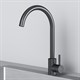 AM.PM X-Joy S Смеситель для кухни с С-изливом, черный F85B07122 - фото 255078