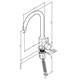 AM.PM X-Joy S Смеситель для кухни с С-изливом, черный F85B07122 - фото 255081