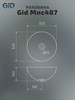 GID Раковина Mnc487 54435 накладная под камень глянцевая 32x32x14 GID-54435