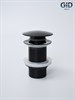 GID Донный клапан без перелива G-54BL 76601K черный глянцевый 7x7x10 GID-76601K