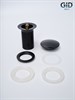 GID Донный клапан без перелива G-54BL 76601K черный глянцевый 7x7x10 GID-76601K