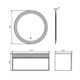 COMFORTY Зеркало Мадрид-90 LED-подсветка, бесконтактный сенсор, антизапотевание, белый глянец 00-00014166CF - фото 256821