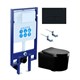 AQUATEK  SET МИЯ-MB-017 4в1 (рама Standard INS-0000020+ крепеж KKI-0000002+клавиша KDI-0000017+унитаз AQ2004-MB с тонким сиденьем soft-close SET AQUATEK МИЯ-MB-017 4в1 - фото 261227