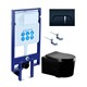 AQUATEK  SET МИЯ-MB-045 4в1 (рама Standard INS-0000020+ крепеж KKI-0000002+клавиша KDI-0000045+унитаз AQ2004-MB с тонким сиденьем soft-close SET AQUATEK МИЯ-MB-045 4в1 - фото 261275