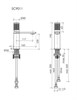 SANCOS Nexus Смеситель для раковины, брашированное золото, PVD покрытие, арт. SC9011BG SC9011BG - фото 263912