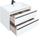 AQUANET Тумба под раковину подвесная Lino 70 белый матовый AQUANET-253902 - фото 264349