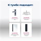 AQUANET Тумба под раковину подвесная Алвита New 60 2 ящика, антрацит AQUANET-277511 - фото 265185