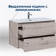 AQUANET Тумба под раковину подвесная Алвита New 80 2 ящика, дуб веллингтон белый AQUANET-277517 - фото 265522
