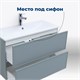 AQUANET Тумба под раковину подвесная Арт 60 мисти грин AQUANET-313274 - фото 265801
