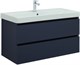 AQUANET Тумба под раковину подвесная Вега 2.0 100 маренго AQUANET-337945 - фото 266163