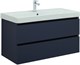AQUANET Тумба под раковину подвесная Вега 2.0 100 маренго AQUANET-337945 - фото 266164