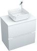 AQUANET Тумба под раковину подвесная Джейн 70 белый матовый AQUANET-313285 - фото 267306