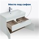AQUANET Тумба под раковину подвесная Ирис new 60 белый глянец (1 ящик, 2 дверцы) AQUANET-310148 - фото 267574