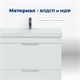 AQUANET Тумба под раковину напольная Ирис New 70 белый глянец (2 ящика, ножки) AQUANET-310153 - фото 267623
