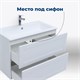 AQUANET Тумба под раковину подвесная Терра 80 белый матовый AQUANET-313234 - фото 269231