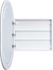 AQUANET Зеркальный шкаф Монте 60 белый, с LED подсветкой AQUANET-344788 - фото 269639