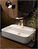 AQUAme Parma Смеситель для раковины однорычажный, Brushed gold AQM6610BG - фото 273110