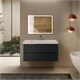 AQUAme "S3" тумба под умывальник подвесная 100 см., цвет антрацит. AQM900310GM - фото 274090