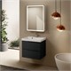AQUAme "S3" тумба под умывальник подвесная 60 см., цвет антрацит. AQM900360GM - фото 274098