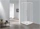 ESBANO Flex Душевое ограждение квадратное размер 90x90 см двери раздвижные, профиль - хром / стекло - прозрачное ESOGF90KVC