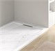 ESBANO Luxe Поддон прямоугольный из искуственного камня, крышка слива из искуственного камня размер 120x80 см, Белый ESPLM128CB - фото 274394
