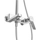 BELBAGNO Albano Душевая стойка со смесителем и изливом, хром ALBANO-VSCM-CRM - фото 275334