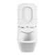 BELBAGNO Ardente-R Унитаз подвесной безободковый, с сиденьем дюропласт soft close, белый BB520CHR/SC - фото 275446