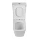 BELBAGNO Ardente-R Чаша безободкового унитаза с сиденьем дюропласт soft close, P-trap, белый BB02093CPR/SC - фото 275454