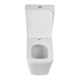 BELBAGNO Ardente-R Чаша безободкового унитаза с сиденьем дюропласт soft close, P-trap, белый BB02093CPR/SC - фото 275455