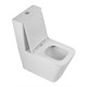 BELBAGNO Ardente-R Чаша безободкового унитаза с сиденьем дюропласт soft close, P-trap, белый BB02093CPR/SC - фото 275459