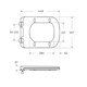 BELBAGNO Ardente-R Чаша безободкового унитаза с сиденьем дюропласт soft close, P-trap, белый BB02093CPR/SC - фото 275461