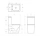 BELBAGNO Ardente-R Чаша безободкового унитаза с сиденьем дюропласт soft close, P-trap, белый BB02093CPR/SC - фото 275462