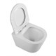 BELBAGNO Flay-R Унитаз подвесной безободковый с сиденьем дюропласт soft close, белый BB053CHR/SC - фото 275484