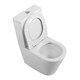 BELBAGNO Flay-R Чаша унитаза безободкового с сиденьем дюропласт soft close P-trap, белый BB2149CPR/SC - фото 275505