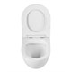 BELBAGNO Sfera-R Унитаз подвесной безободковый с сиденьем дюропласт soft close, белый BB046CHR/SC - фото 275521