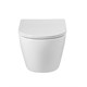 BELBAGNO Sfera-R Унитаз подвесной безободковый с сиденьем дюропласт soft close, белый BB046CHR/SC - фото 275523