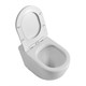 BELBAGNO Sfera-R Унитаз приставной безободковый с сиденьем дюропласт soft close, белый BB2141CBR/SC - фото 275534