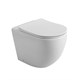 BELBAGNO Sfera-R Унитаз приставной безободковый с сиденьем дюропласт soft close, белый BB2141CBR/SC - фото 275535