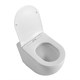 BELBAGNO Sfera-R Унитаз приставной безободковый с сиденьем дюропласт soft close, белый BB2141CBR/SC - фото 275539