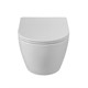 BELBAGNO Sfera-R Унитаз подвесной безободковый  со смывом "Торнадо", с сиденьем дюропласт soft close, белый BB046CH-TOR/SC - фото 275544